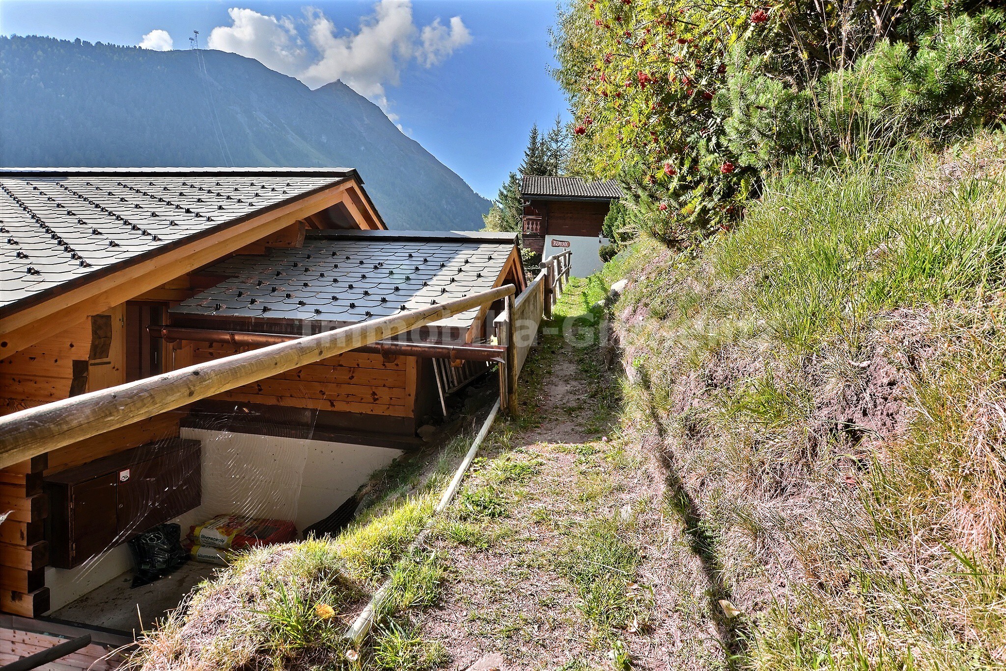 Zugang oben der Treppe Zugang oben der Treppe